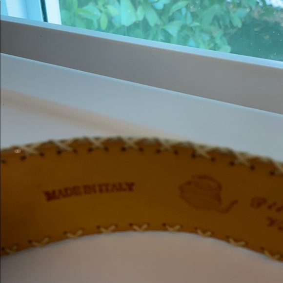 Gold Made In Italy Snake Skin Belt . main image 5